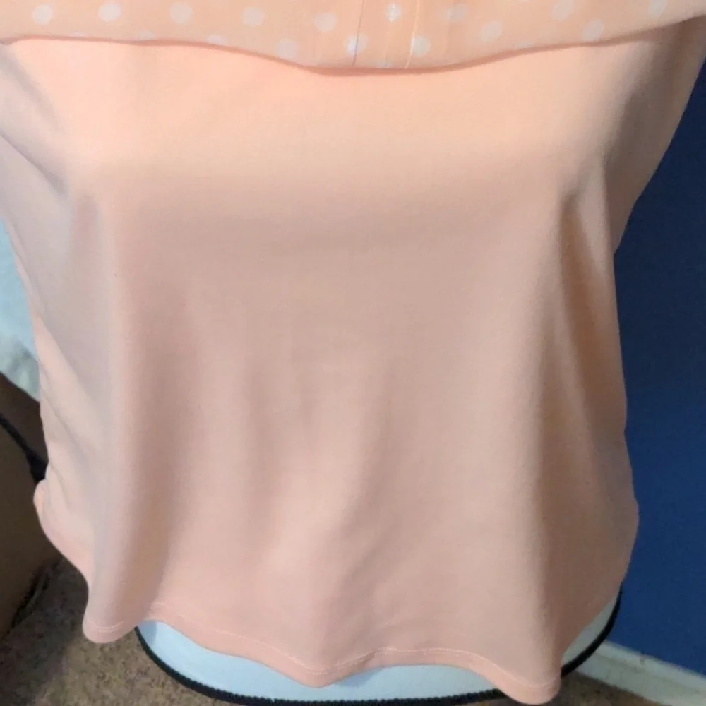 Peach lined Sleeveless top